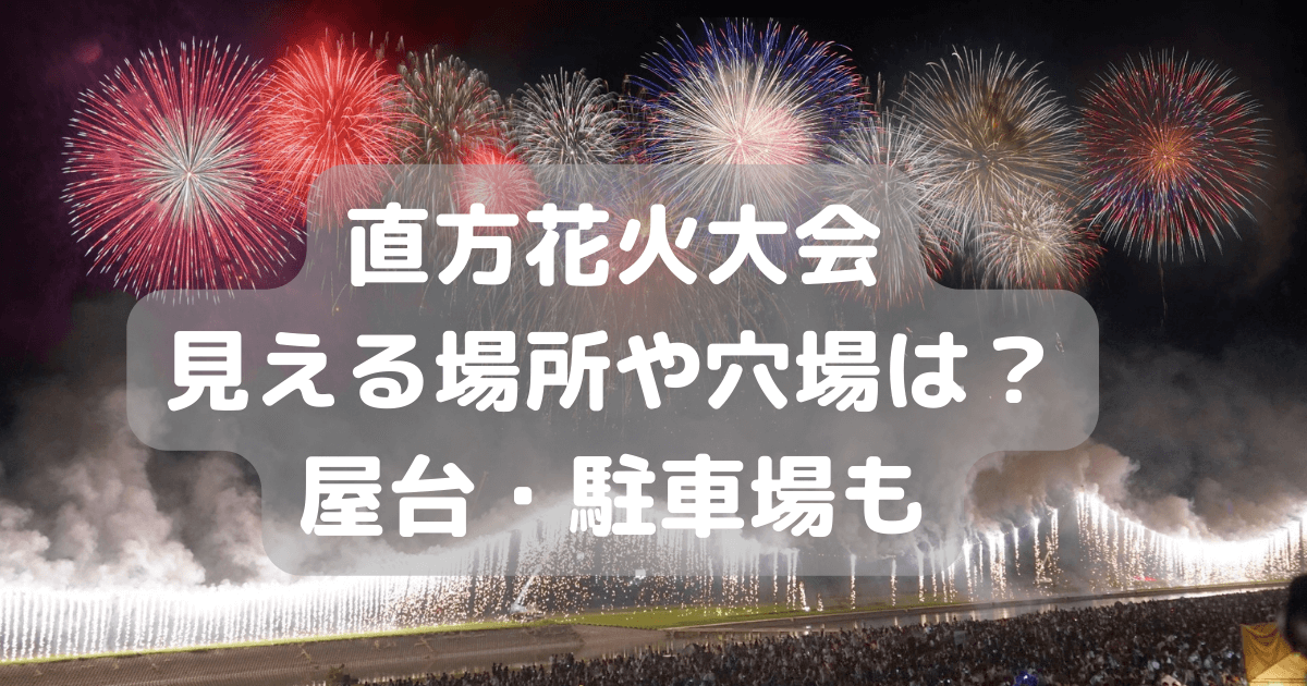 直方花火大会　場所　穴場　駐車場　交通規制